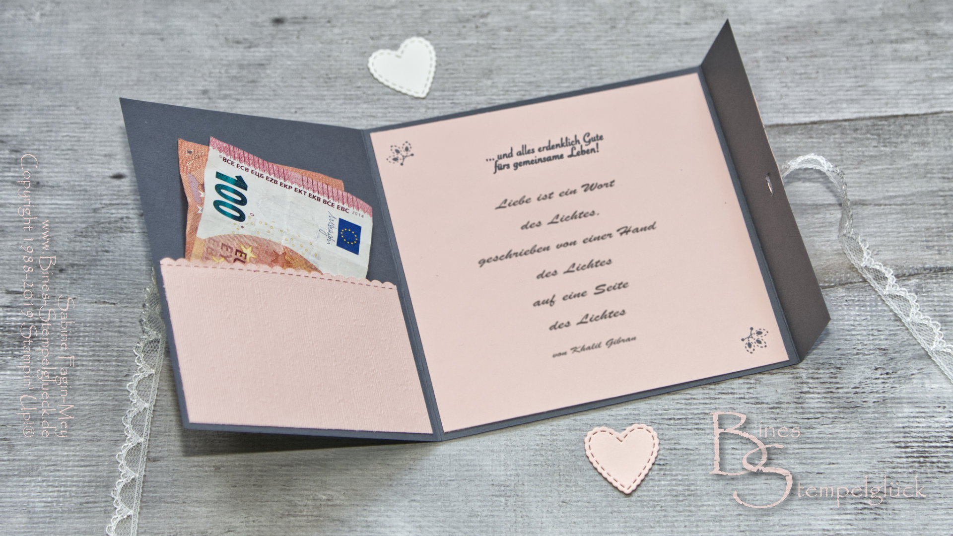 Hochzeitskarte „Garten der Liebe“ mit Stampen' Up! Produkten