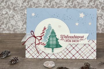 Weihnachtskarte „Weihnachtspost für Dich“ mit Stampin' Up! Produkten