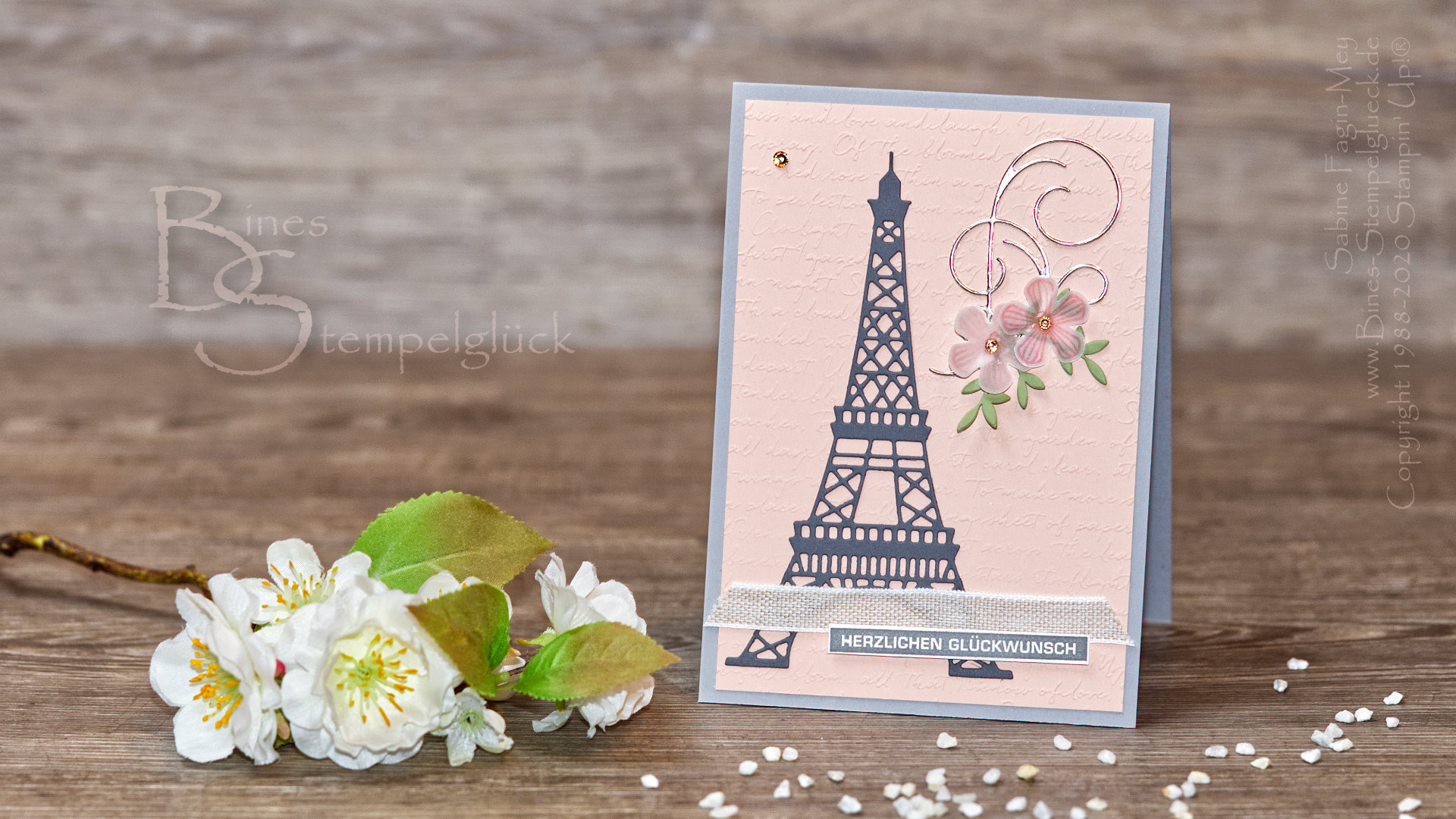 Glückwunschkarte „Frühling in Paris“ mit Stampin' Up!