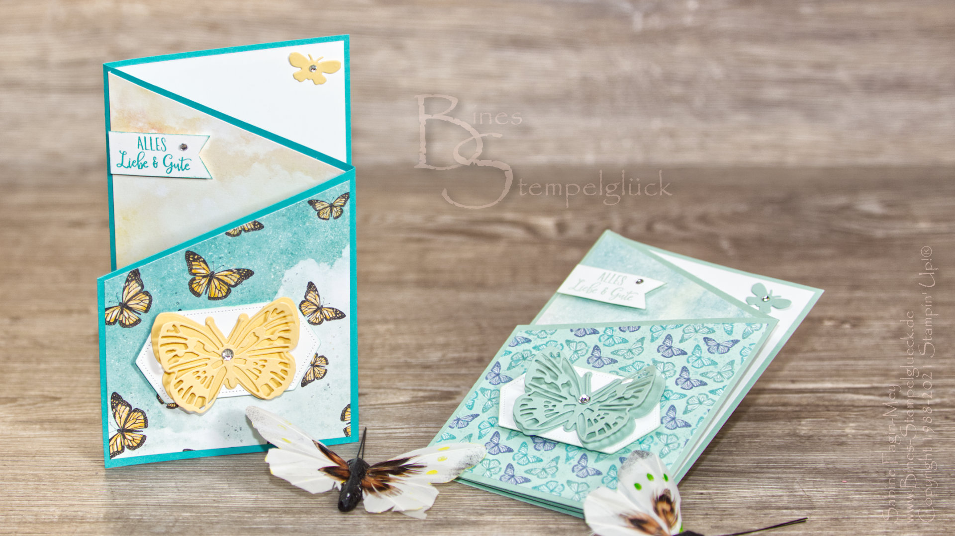 Z-Fold Card Butterfly Brilliance mit Stampin' Up!