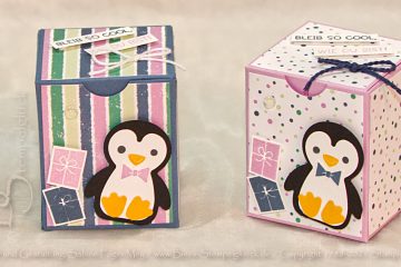 Lustige Pinguin-Box mit Stampin' Up!