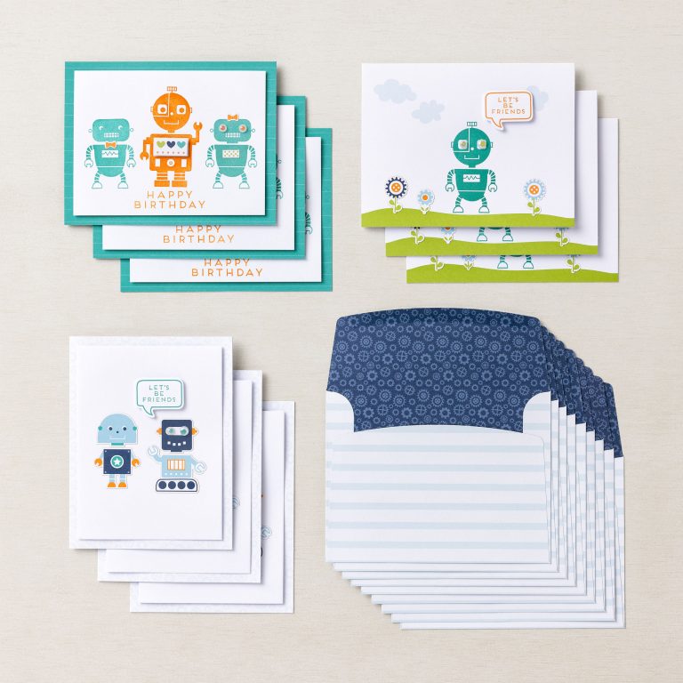 Neues Produktset „Kinder-Kartenset Robotergrüße“ - Stampin' Up!