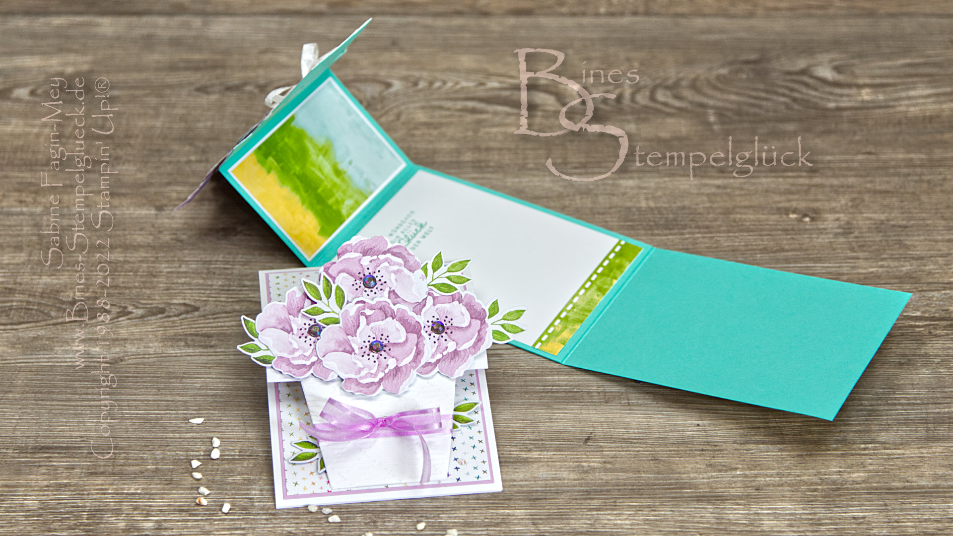 Blumentopfkarte trifft auf Easel Card - Stampin' Up!