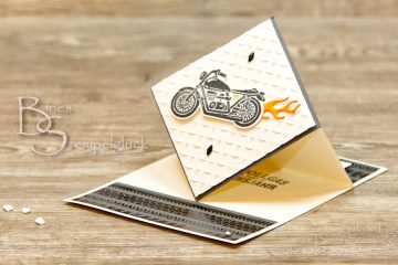 Pop Up Easel Card Motorrad-Fahrt - Stampin' Up!