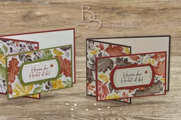 Fun Fold Card Wunderbarer Herbst. Schnell und einfach zu basteln.