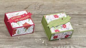Weihnachtliche Geschenkbox schnell gebastelt