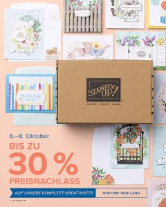 Kreativset-Aktion im Oktober mit einem Preisnachlass von bis zu 30 % auf alle Kreativsets