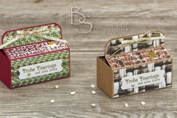 Tolle Weihnachtsbox schnell gebastelt