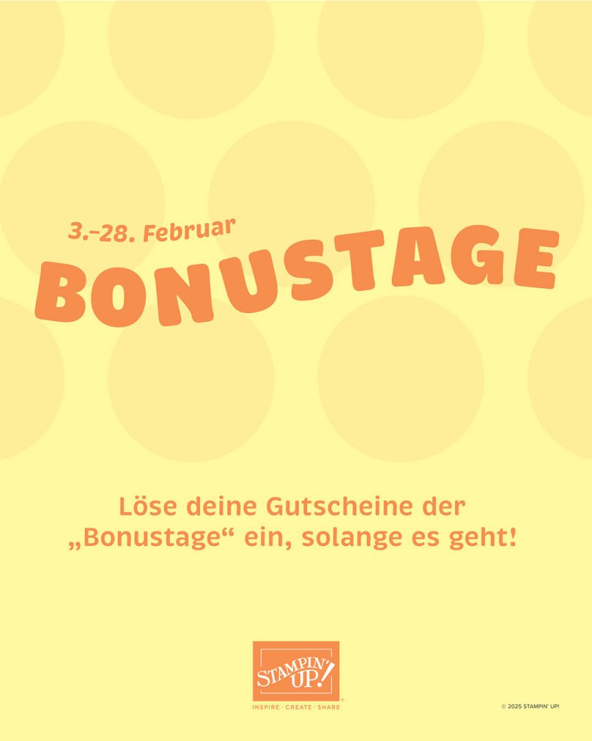 Bonustage - Gutscheine einlösen